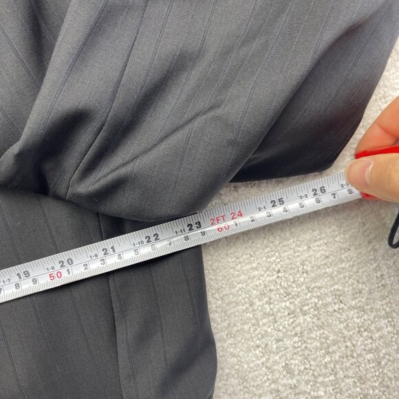 Hugo Boss Pasolini Movie Wool Blazer Men 46R Black w/ Blue Pinstripe Sport Coat* - Picture 7 of 16